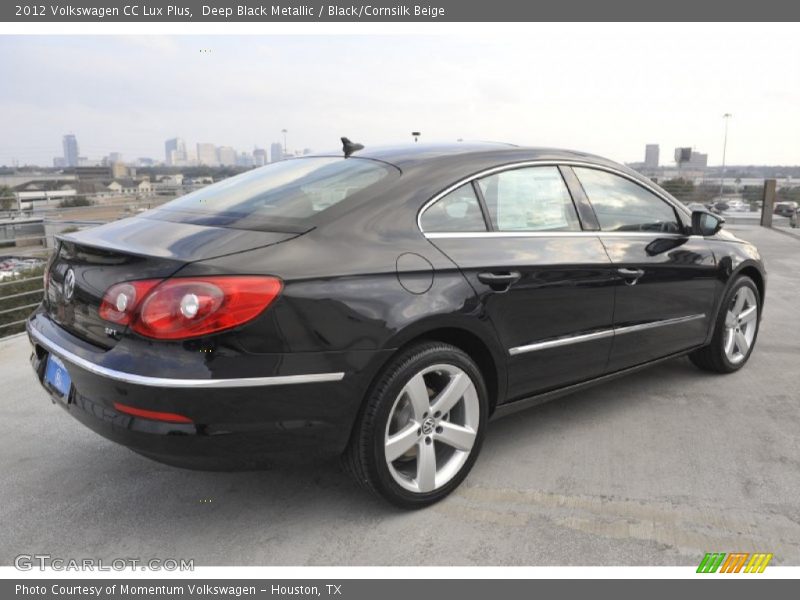Deep Black Metallic / Black/Cornsilk Beige 2012 Volkswagen CC Lux Plus
