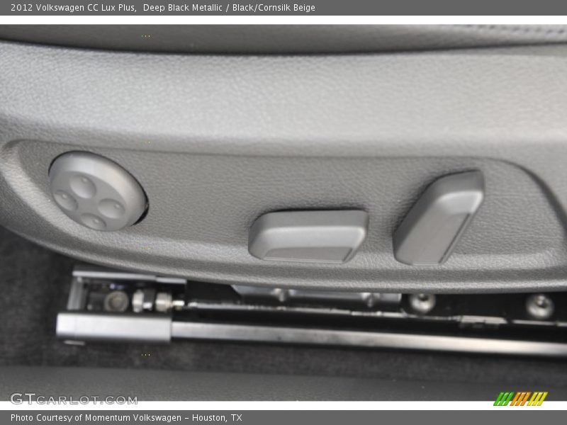 Deep Black Metallic / Black/Cornsilk Beige 2012 Volkswagen CC Lux Plus