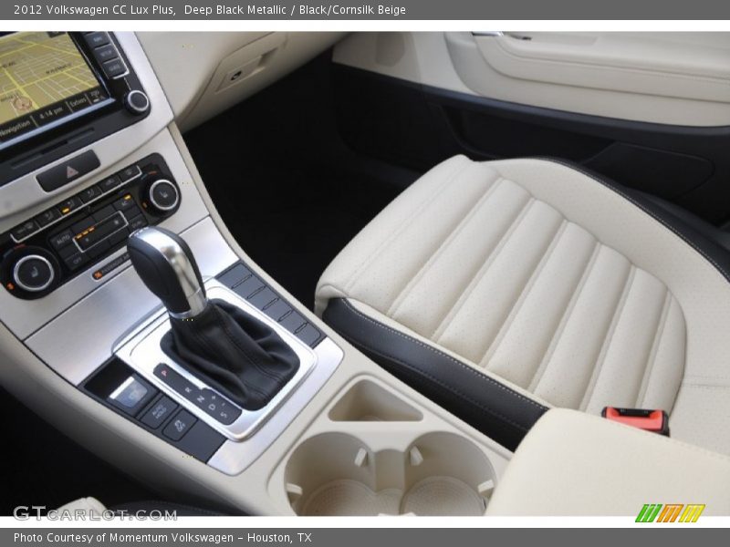 Deep Black Metallic / Black/Cornsilk Beige 2012 Volkswagen CC Lux Plus