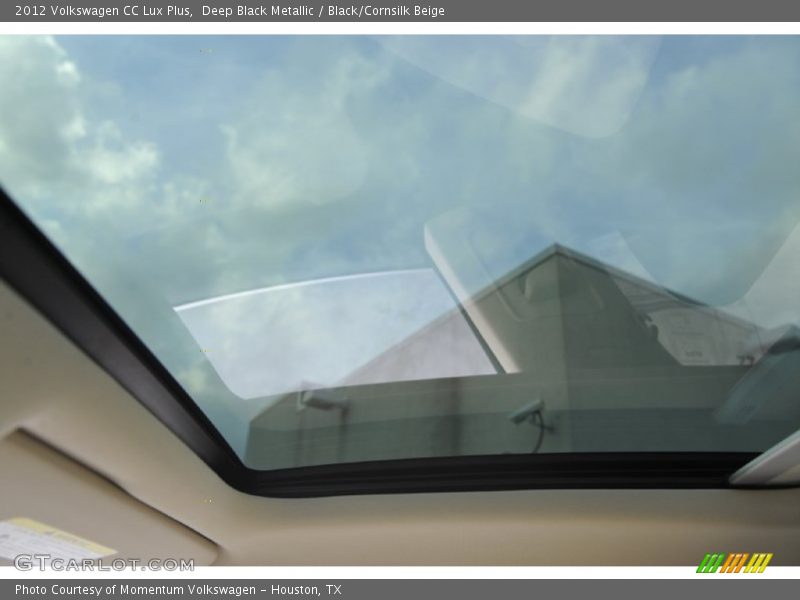 Deep Black Metallic / Black/Cornsilk Beige 2012 Volkswagen CC Lux Plus