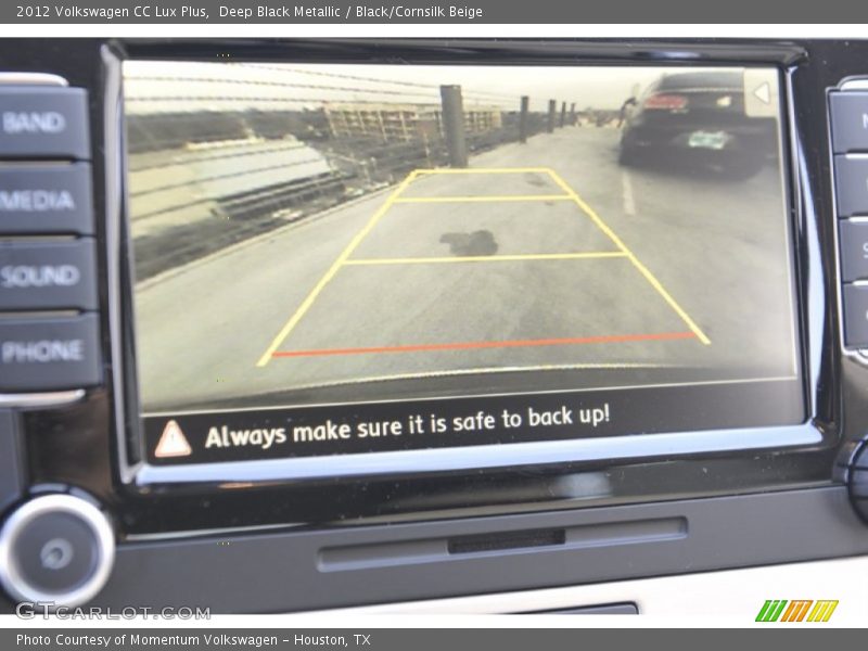 Deep Black Metallic / Black/Cornsilk Beige 2012 Volkswagen CC Lux Plus