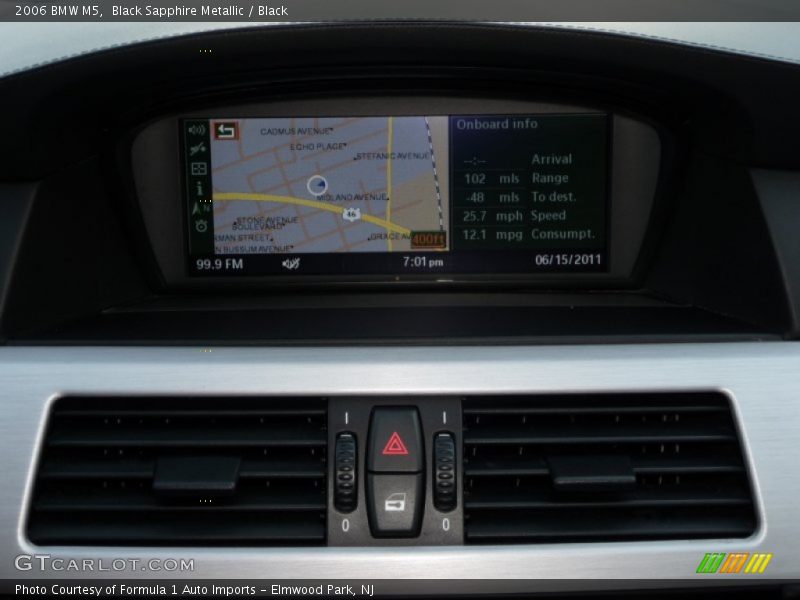 Navigation of 2006 M5 