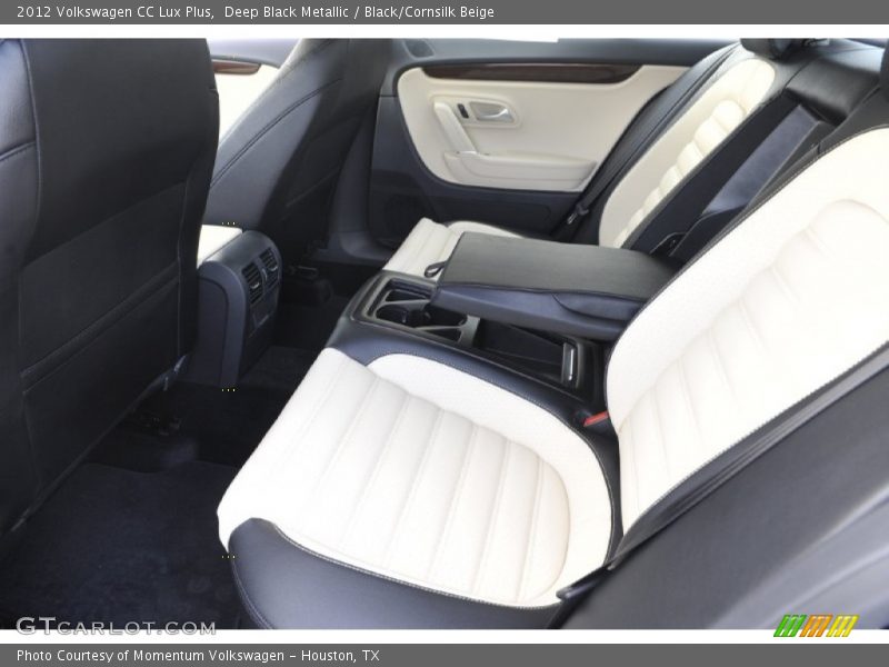 Deep Black Metallic / Black/Cornsilk Beige 2012 Volkswagen CC Lux Plus