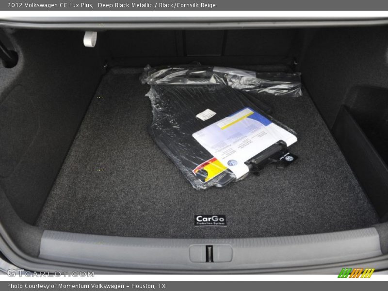 Deep Black Metallic / Black/Cornsilk Beige 2012 Volkswagen CC Lux Plus