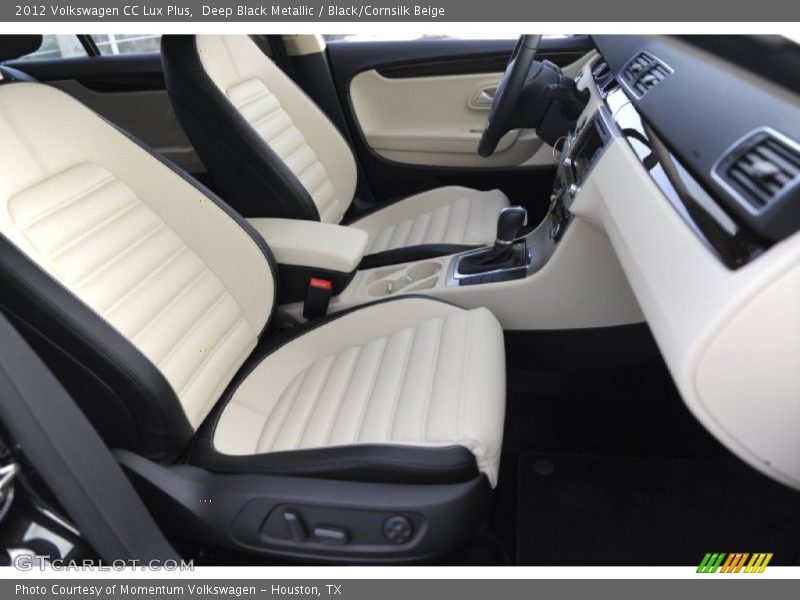 Deep Black Metallic / Black/Cornsilk Beige 2012 Volkswagen CC Lux Plus