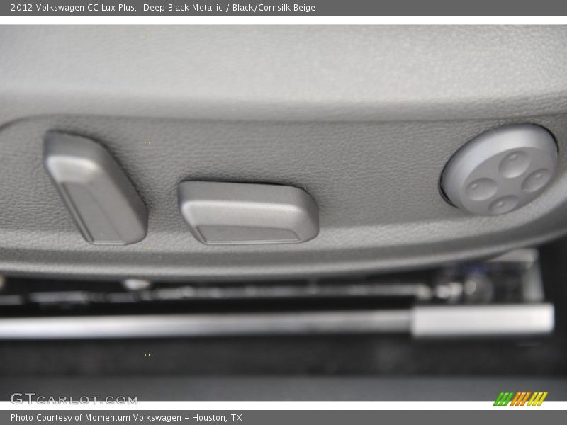 Deep Black Metallic / Black/Cornsilk Beige 2012 Volkswagen CC Lux Plus