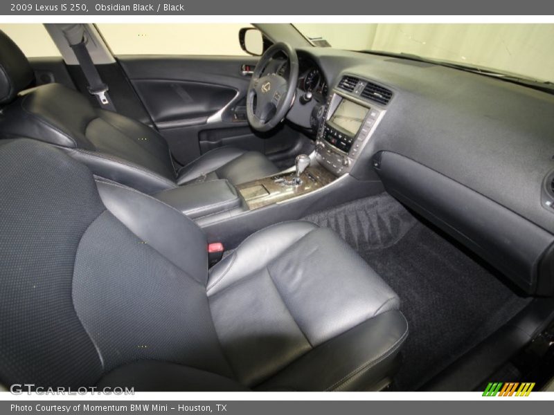 Obsidian Black / Black 2009 Lexus IS 250