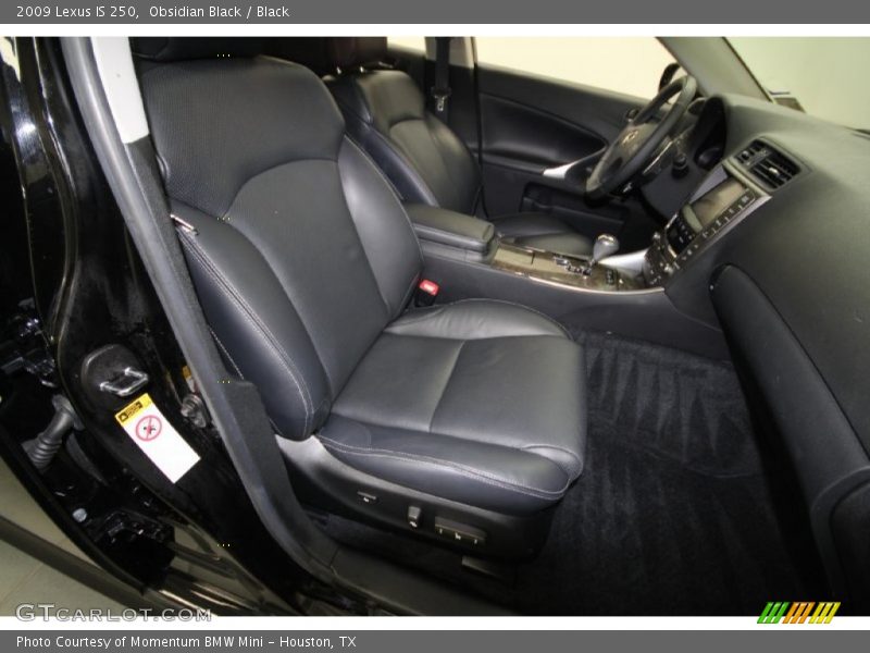 Obsidian Black / Black 2009 Lexus IS 250