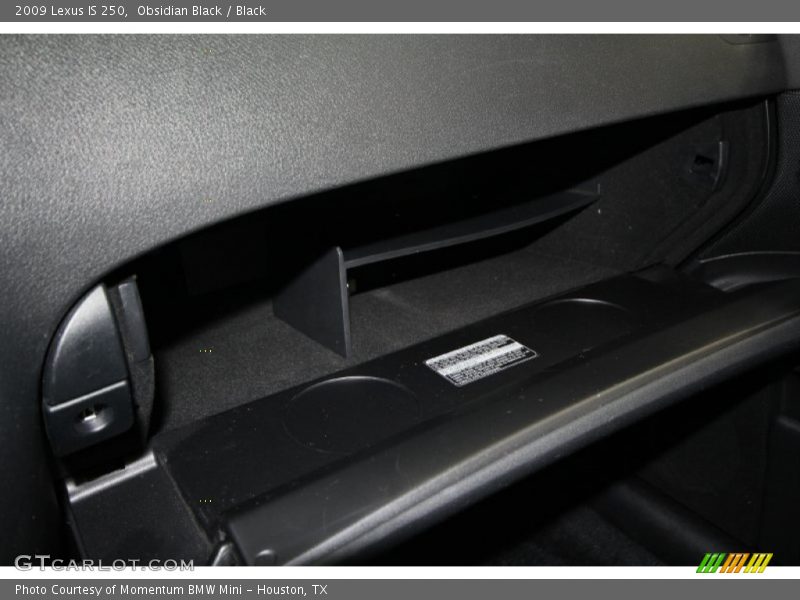 Obsidian Black / Black 2009 Lexus IS 250