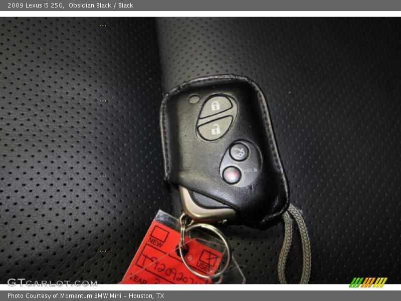 Obsidian Black / Black 2009 Lexus IS 250