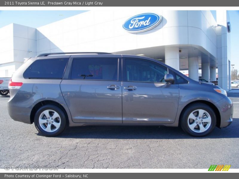 Predawn Gray Mica / Light Gray 2011 Toyota Sienna LE