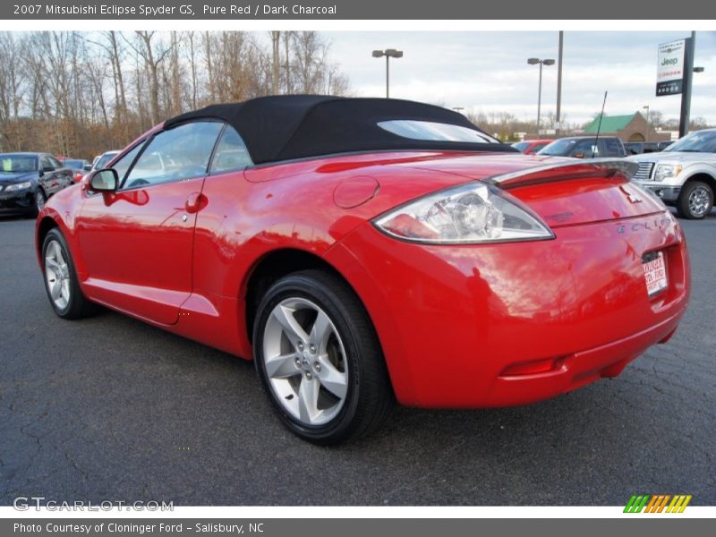 Pure Red / Dark Charcoal 2007 Mitsubishi Eclipse Spyder GS