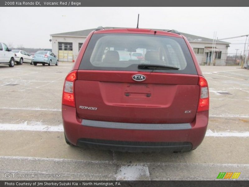 Volcanic Red / Beige 2008 Kia Rondo EX