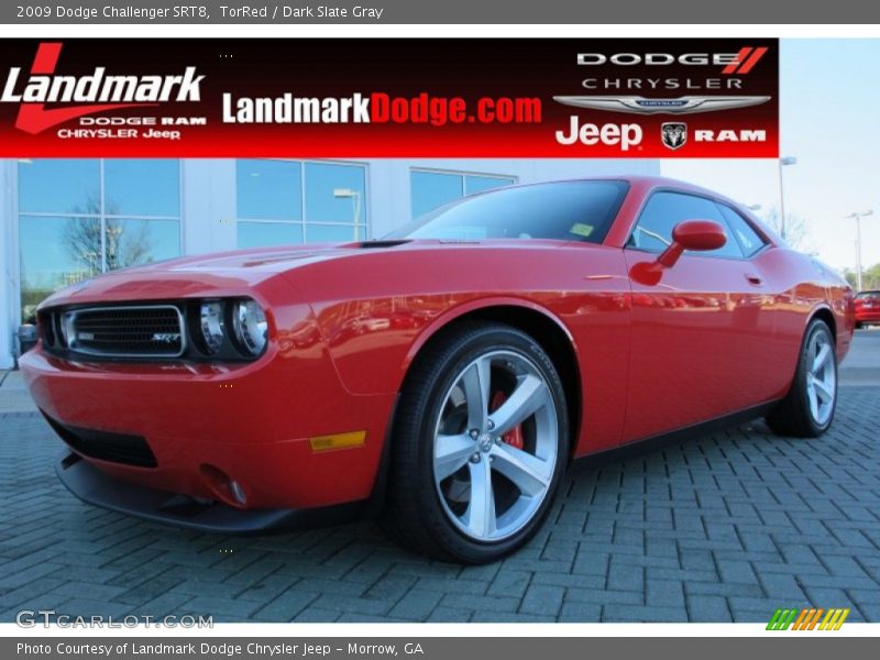 TorRed / Dark Slate Gray 2009 Dodge Challenger SRT8