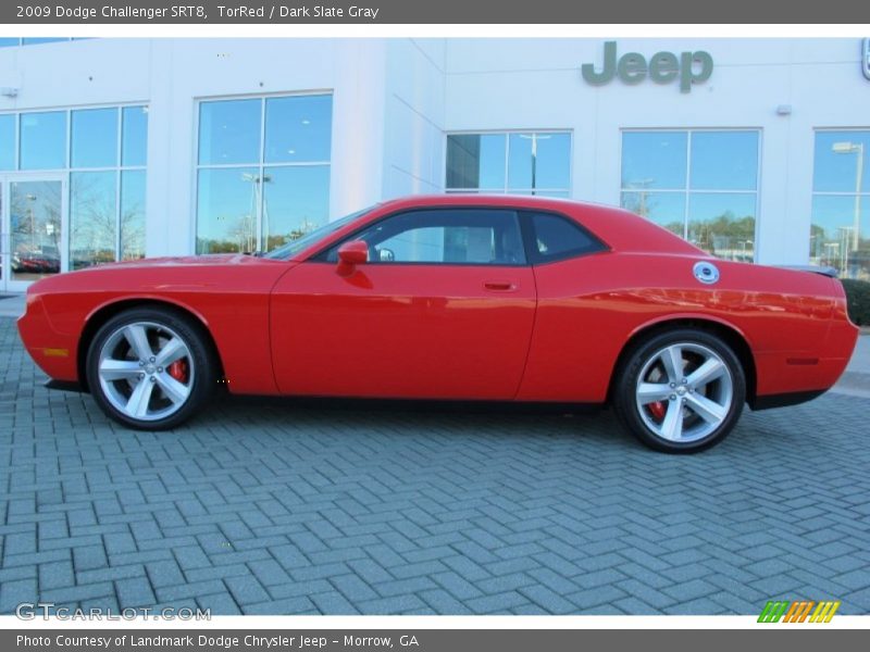 TorRed / Dark Slate Gray 2009 Dodge Challenger SRT8