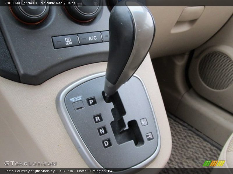 Volcanic Red / Beige 2008 Kia Rondo EX