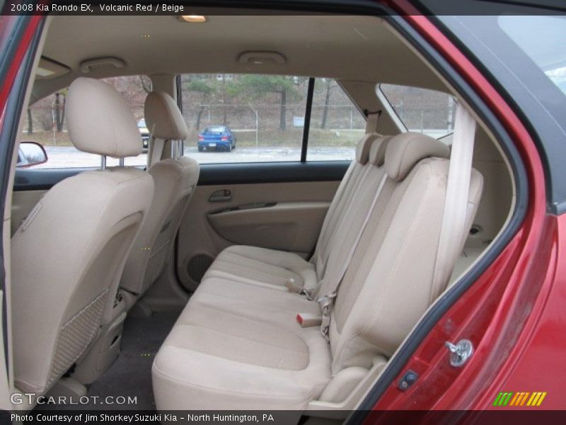 Volcanic Red / Beige 2008 Kia Rondo EX
