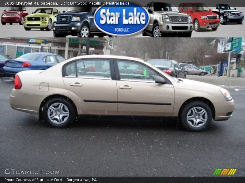 Light Driftwood Metallic / Neutral Beige 2005 Chevrolet Malibu Sedan