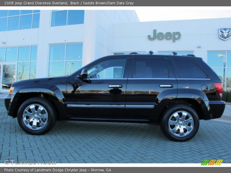 Black / Saddle Brown/Dark Slate Gray 2008 Jeep Grand Cherokee Overland