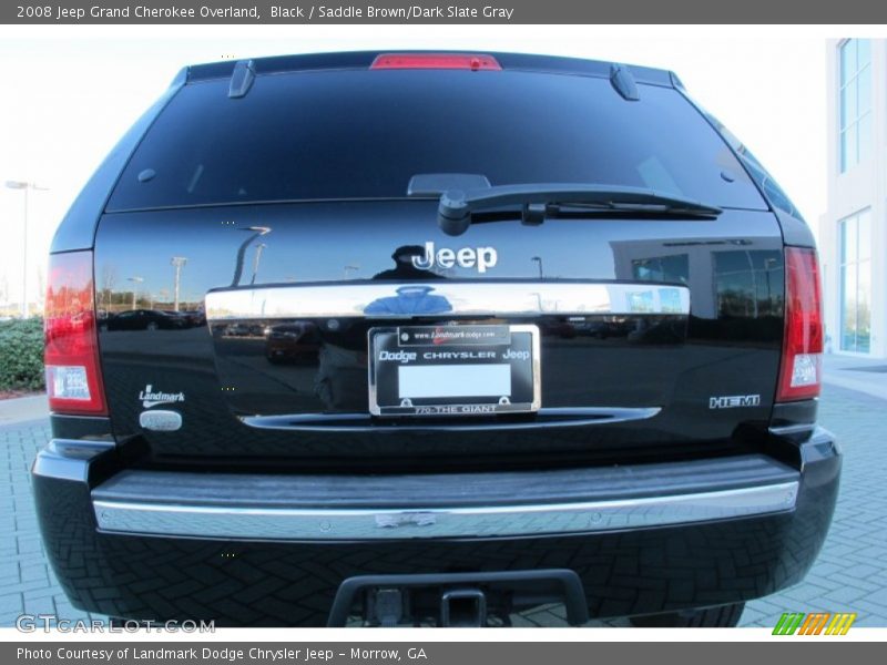 Black / Saddle Brown/Dark Slate Gray 2008 Jeep Grand Cherokee Overland