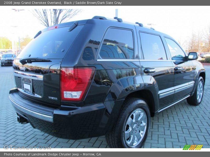 Black / Saddle Brown/Dark Slate Gray 2008 Jeep Grand Cherokee Overland