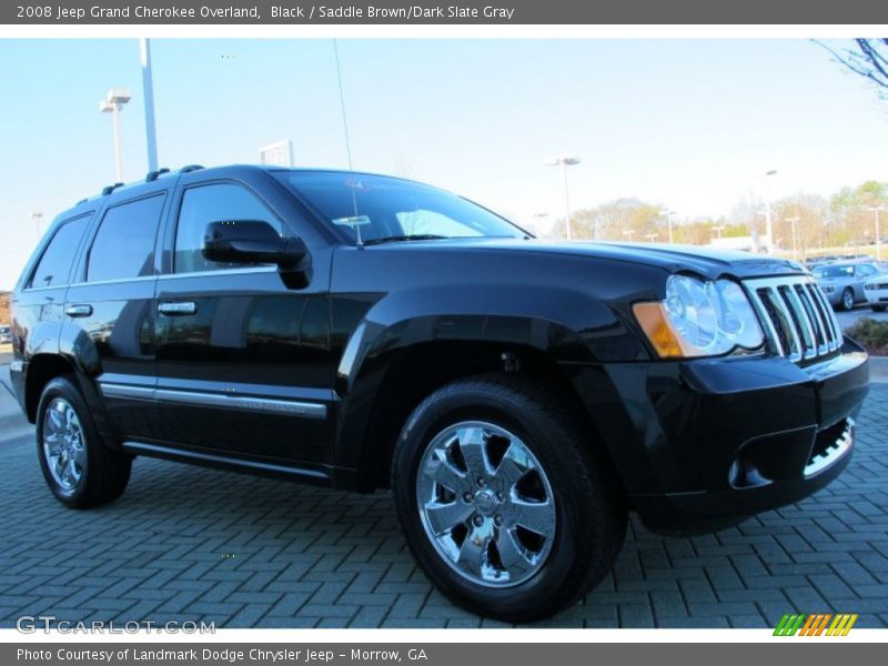 Black / Saddle Brown/Dark Slate Gray 2008 Jeep Grand Cherokee Overland