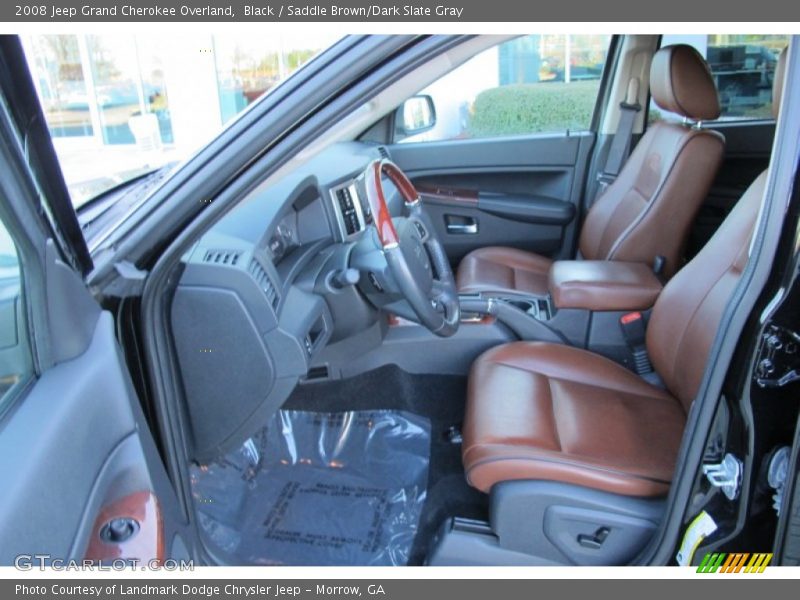  2008 Grand Cherokee Overland Saddle Brown/Dark Slate Gray Interior