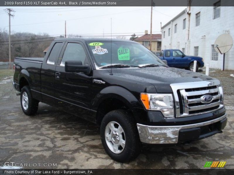 Black / Stone/Medium Stone 2009 Ford F150 XLT SuperCab 4x4