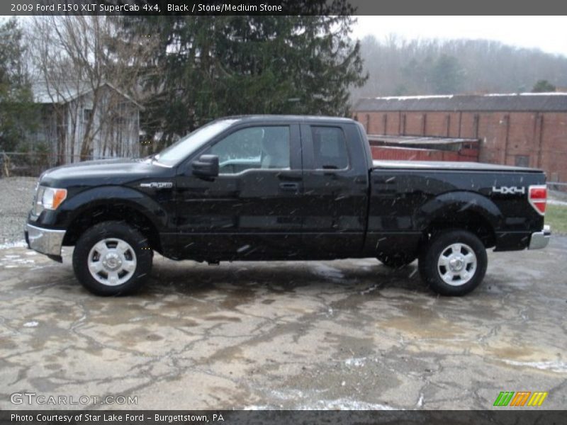 Black / Stone/Medium Stone 2009 Ford F150 XLT SuperCab 4x4