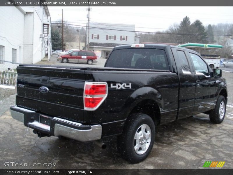 Black / Stone/Medium Stone 2009 Ford F150 XLT SuperCab 4x4