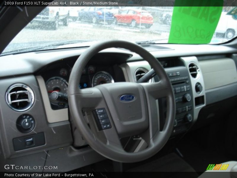 Black / Stone/Medium Stone 2009 Ford F150 XLT SuperCab 4x4