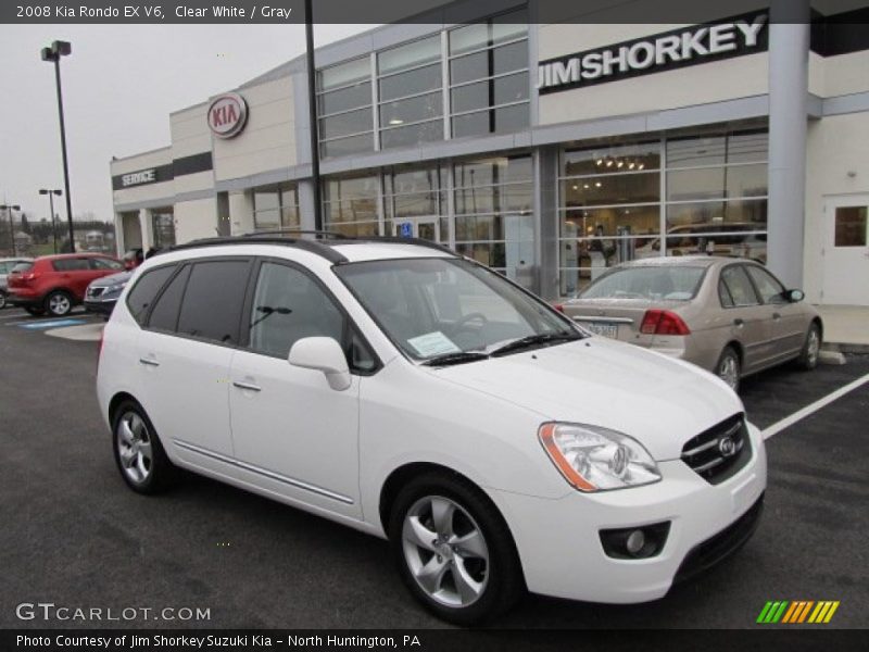 Clear White / Gray 2008 Kia Rondo EX V6