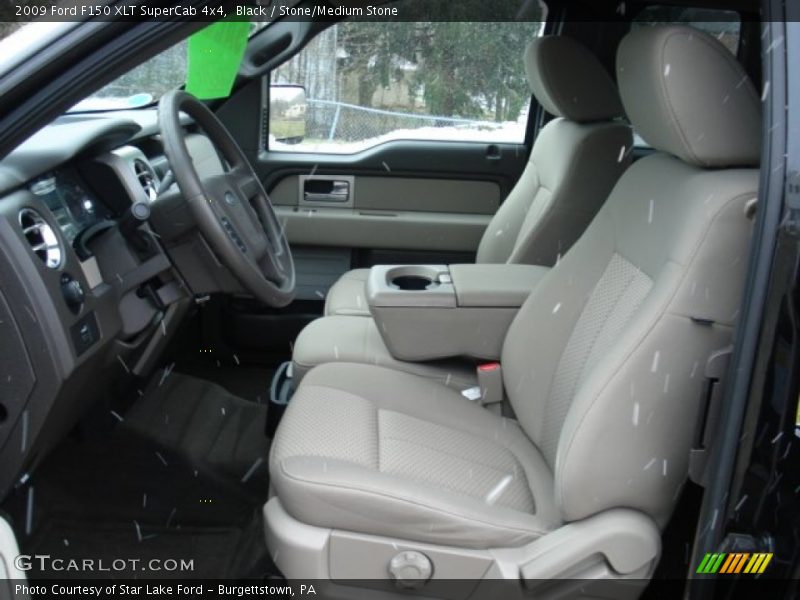 Black / Stone/Medium Stone 2009 Ford F150 XLT SuperCab 4x4