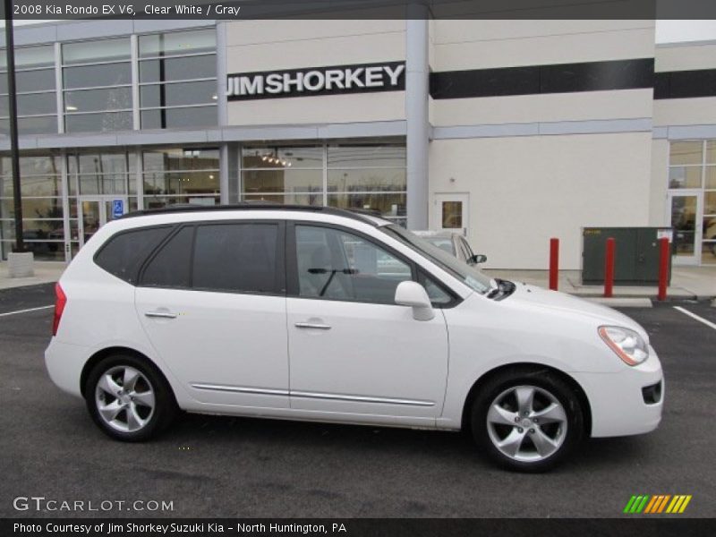 Clear White / Gray 2008 Kia Rondo EX V6