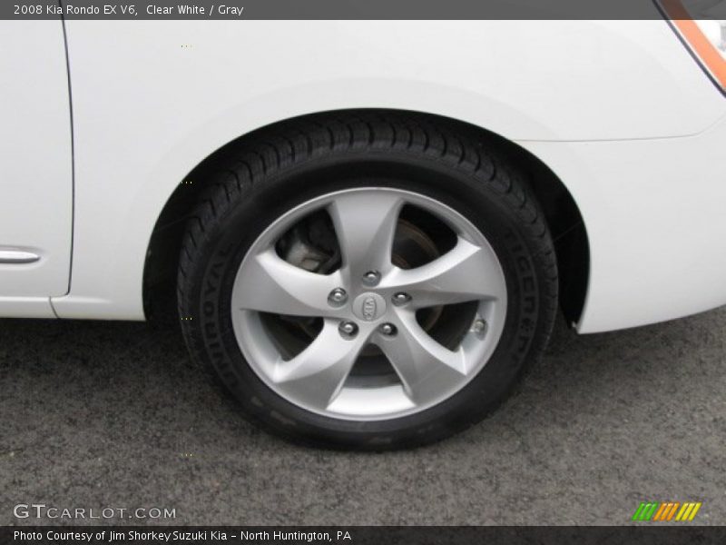 Clear White / Gray 2008 Kia Rondo EX V6