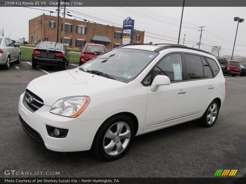 Clear White / Gray 2008 Kia Rondo EX V6