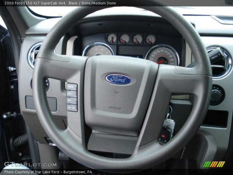 Black / Stone/Medium Stone 2009 Ford F150 XLT SuperCab 4x4