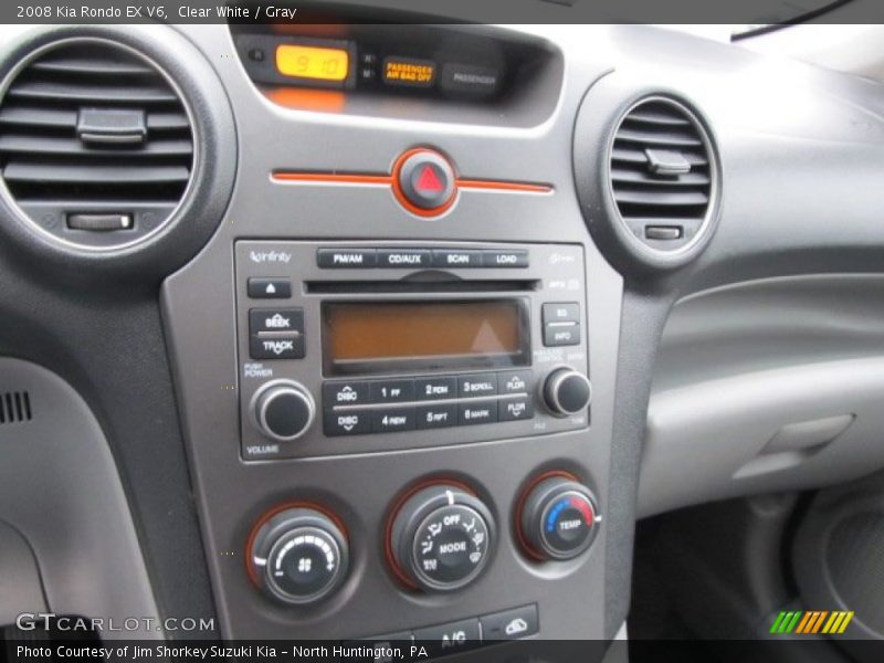 Clear White / Gray 2008 Kia Rondo EX V6