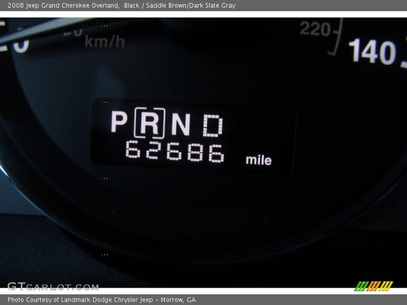 Black / Saddle Brown/Dark Slate Gray 2008 Jeep Grand Cherokee Overland