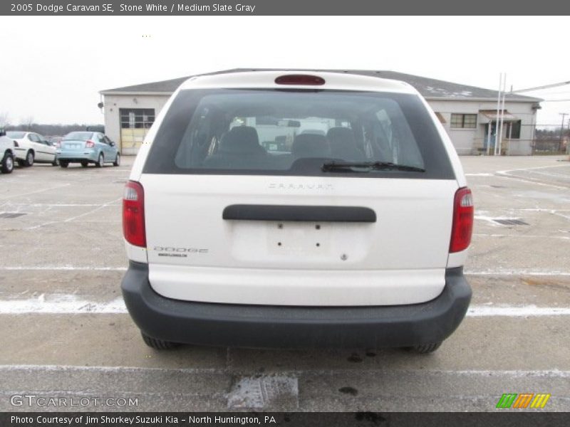 Stone White / Medium Slate Gray 2005 Dodge Caravan SE