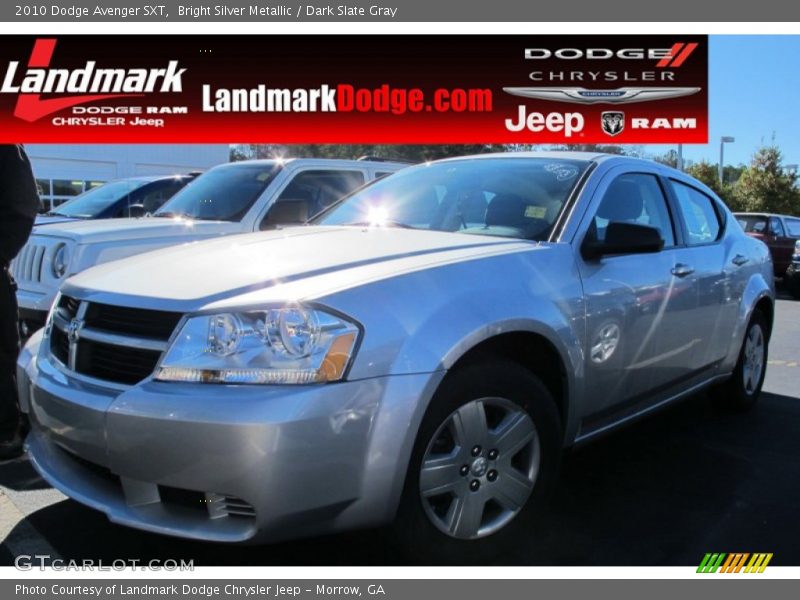 Bright Silver Metallic / Dark Slate Gray 2010 Dodge Avenger SXT