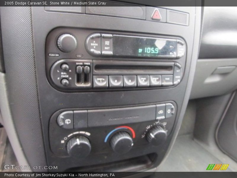 Stone White / Medium Slate Gray 2005 Dodge Caravan SE