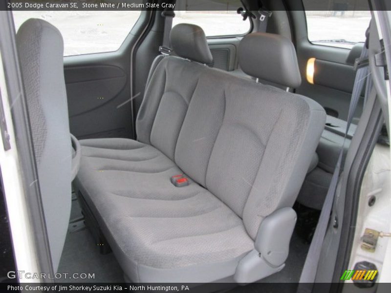 Stone White / Medium Slate Gray 2005 Dodge Caravan SE