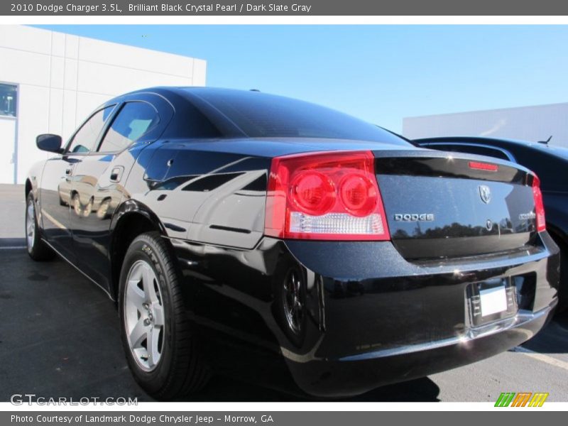 Brilliant Black Crystal Pearl / Dark Slate Gray 2010 Dodge Charger 3.5L