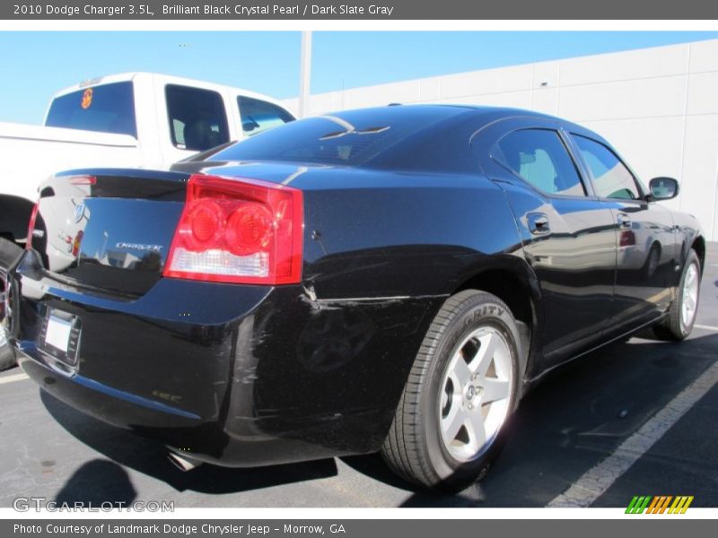 Brilliant Black Crystal Pearl / Dark Slate Gray 2010 Dodge Charger 3.5L