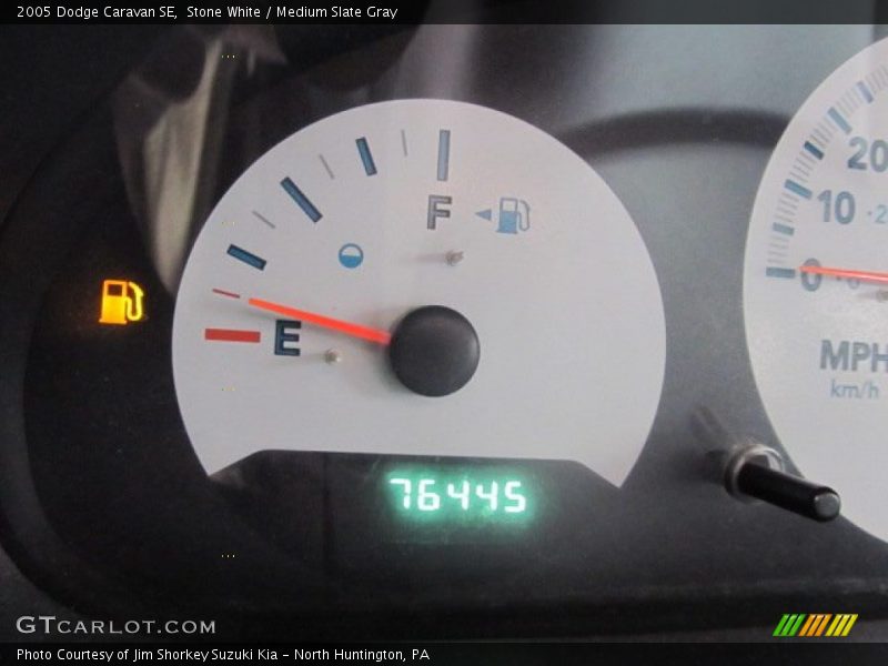 Stone White / Medium Slate Gray 2005 Dodge Caravan SE