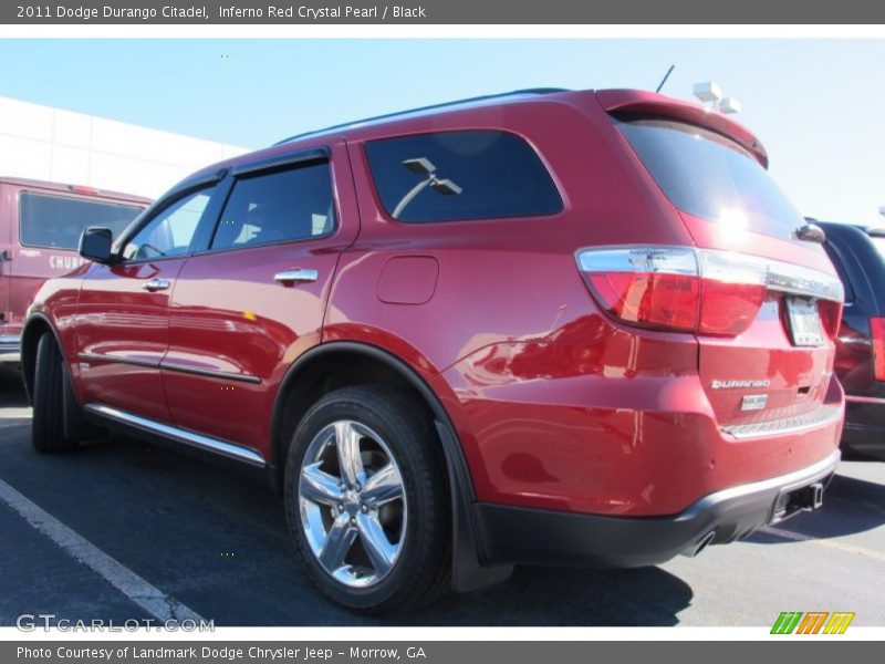 Inferno Red Crystal Pearl / Black 2011 Dodge Durango Citadel