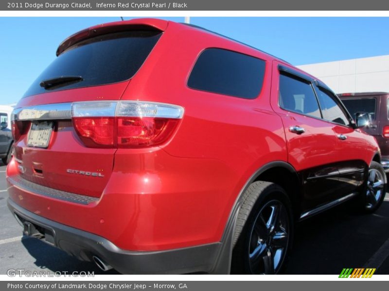 Inferno Red Crystal Pearl / Black 2011 Dodge Durango Citadel