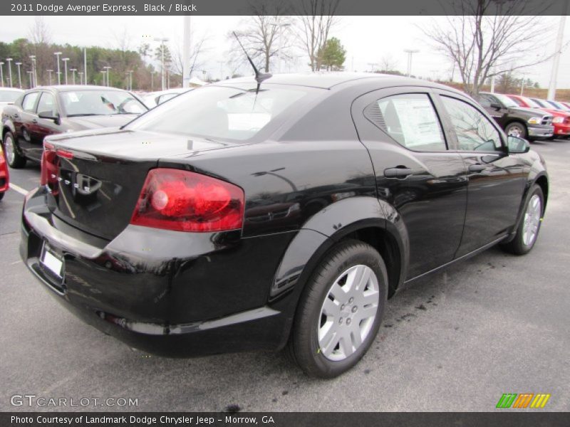 Black / Black 2011 Dodge Avenger Express