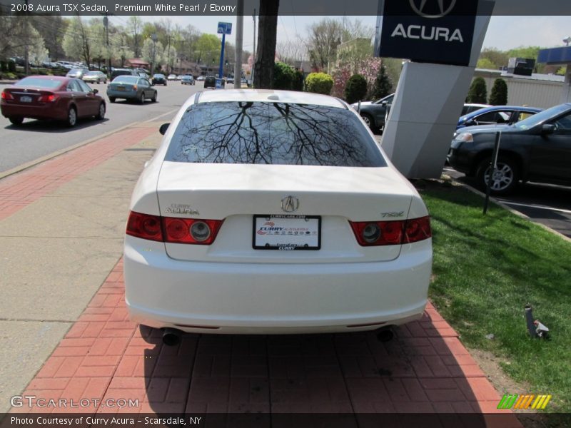 Premium White Pearl / Ebony 2008 Acura TSX Sedan